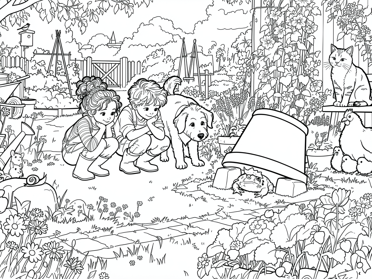 kleurplaat-82-Krieltje_en_de_snurkende_bloempot